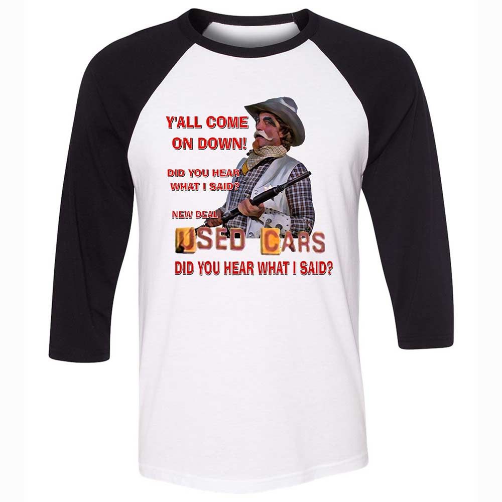 Unisex 3/4 Baseball Tee - 33H9Z88C - White/Black - 1