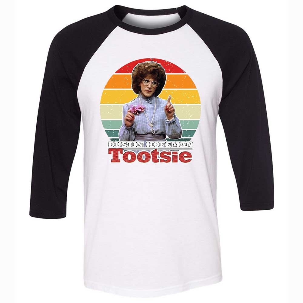 Unisex 3/4 Baseball Tee - B5GJ2G9U - White/Black - 1