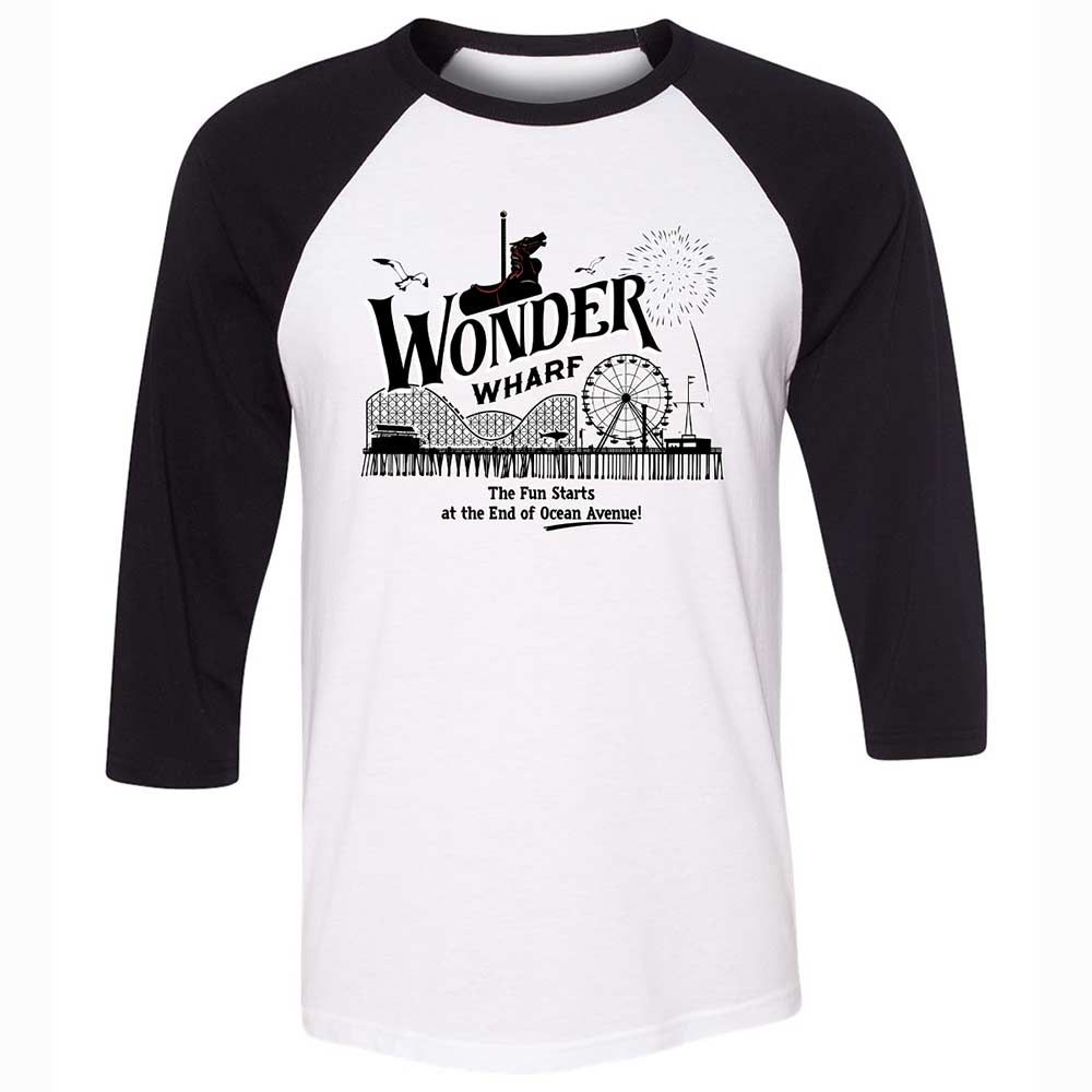 Unisex 3/4 Baseball Tee - NZL3DXX4 - White/Black - 1
