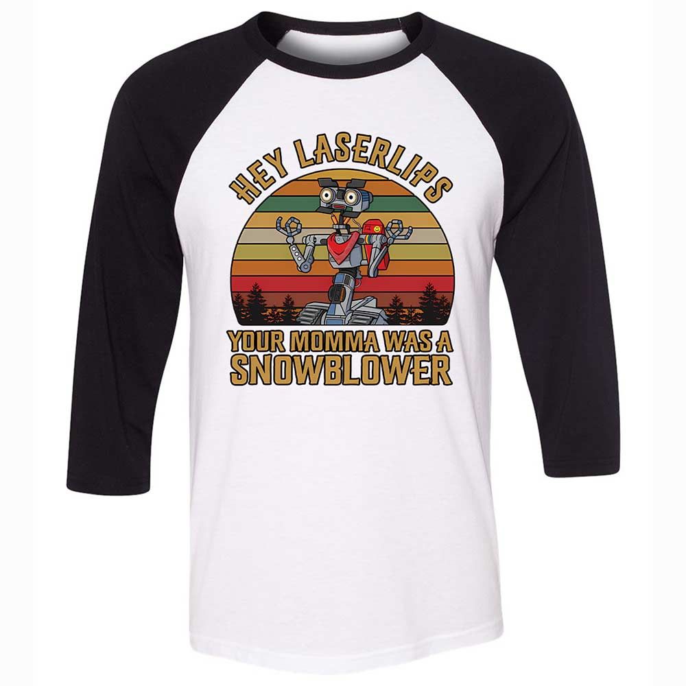 Unisex 3/4 Baseball Tee - LEGDN18G - White/Black - 1