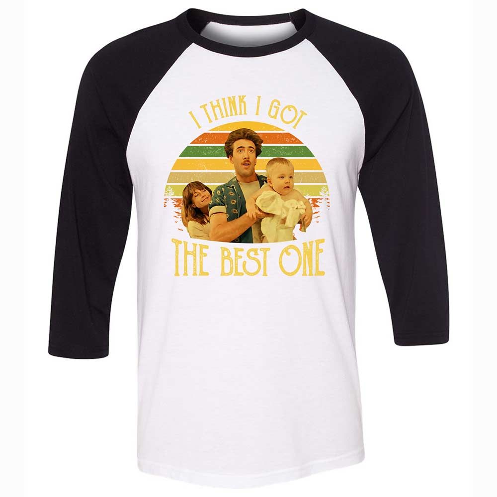 Unisex 3/4 Baseball Tee - UMGGY2UX - White/Black - 1