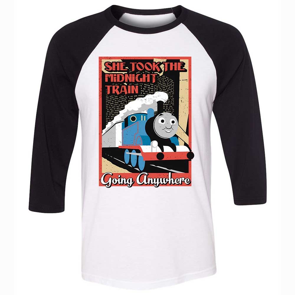 Unisex 3/4 Baseball Tee - YB38ZE1D - White/Black - 1