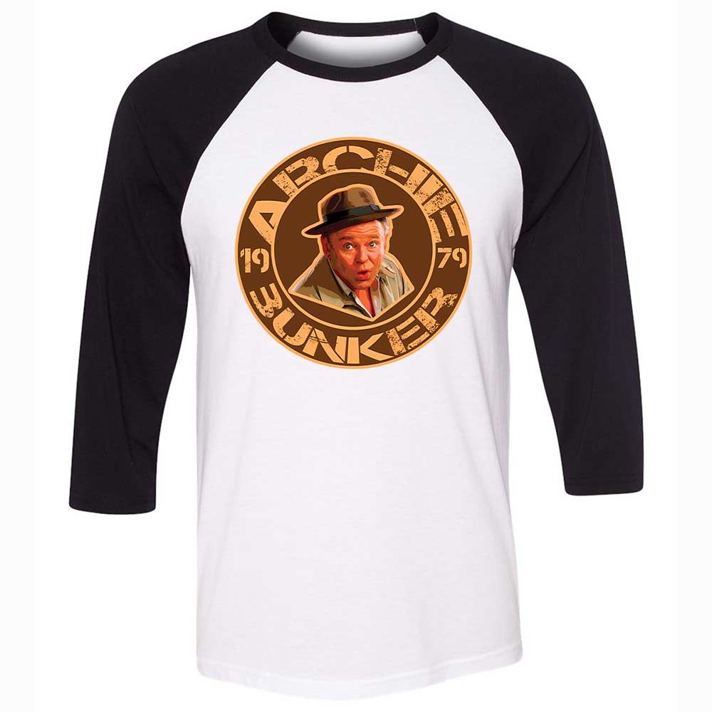 Unisex 3/4 Baseball Tee - SSFBXXG7 - White/Black - 1