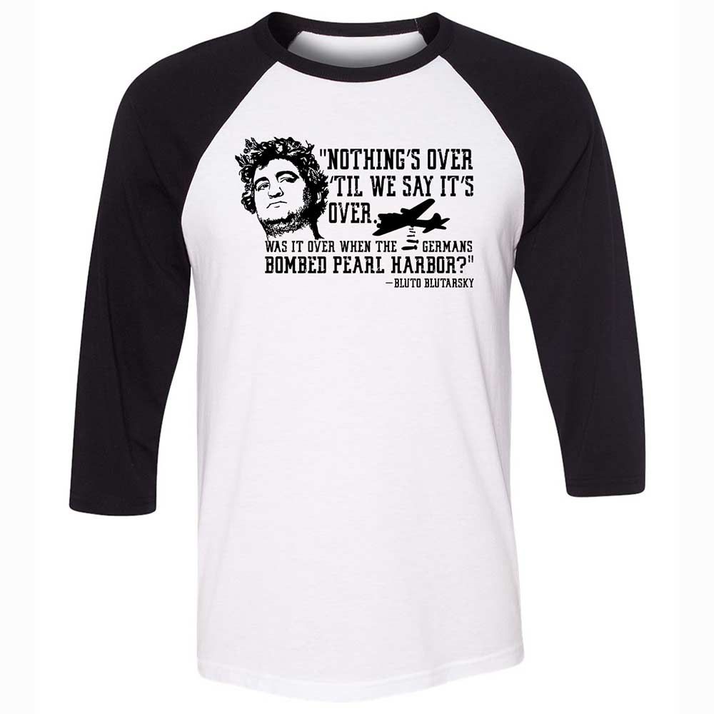 Unisex 3/4 Baseball Tee - LRTWSJND - White/Black - 1