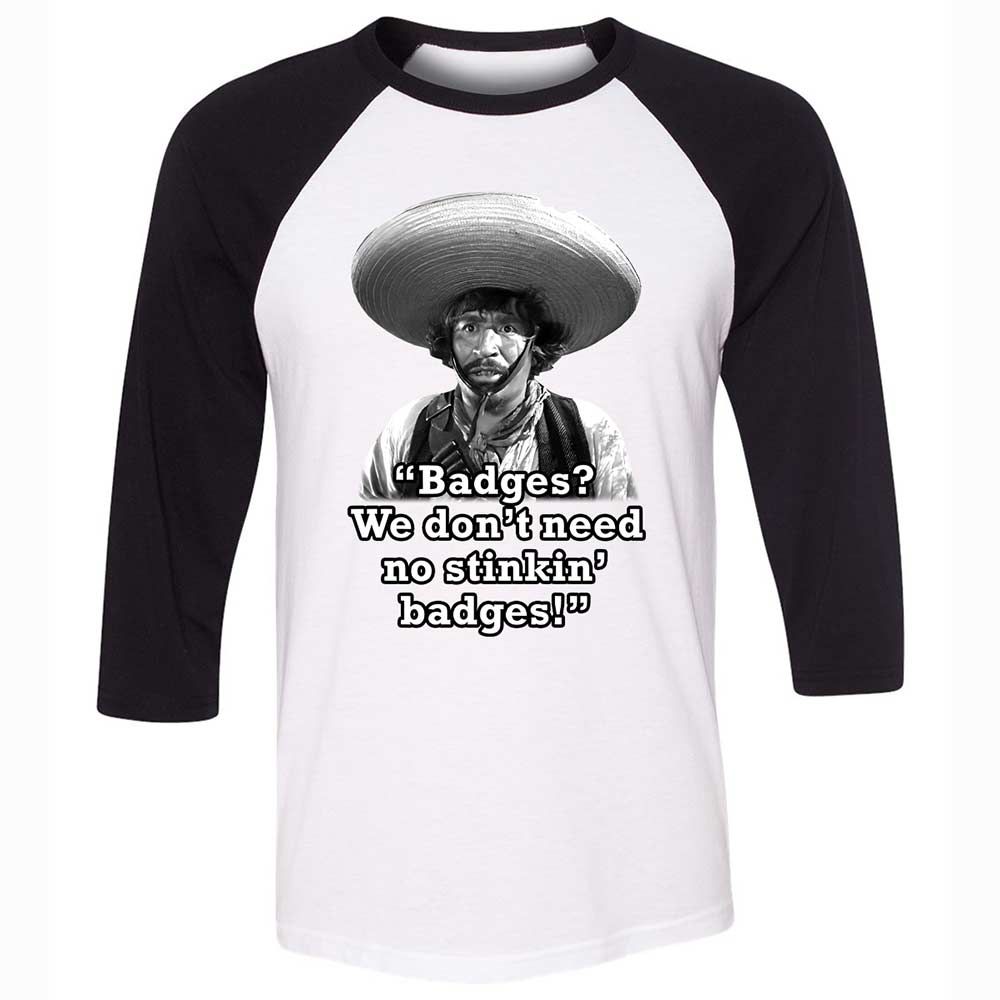 We don't need no stinkin' badges - White/Black - 1