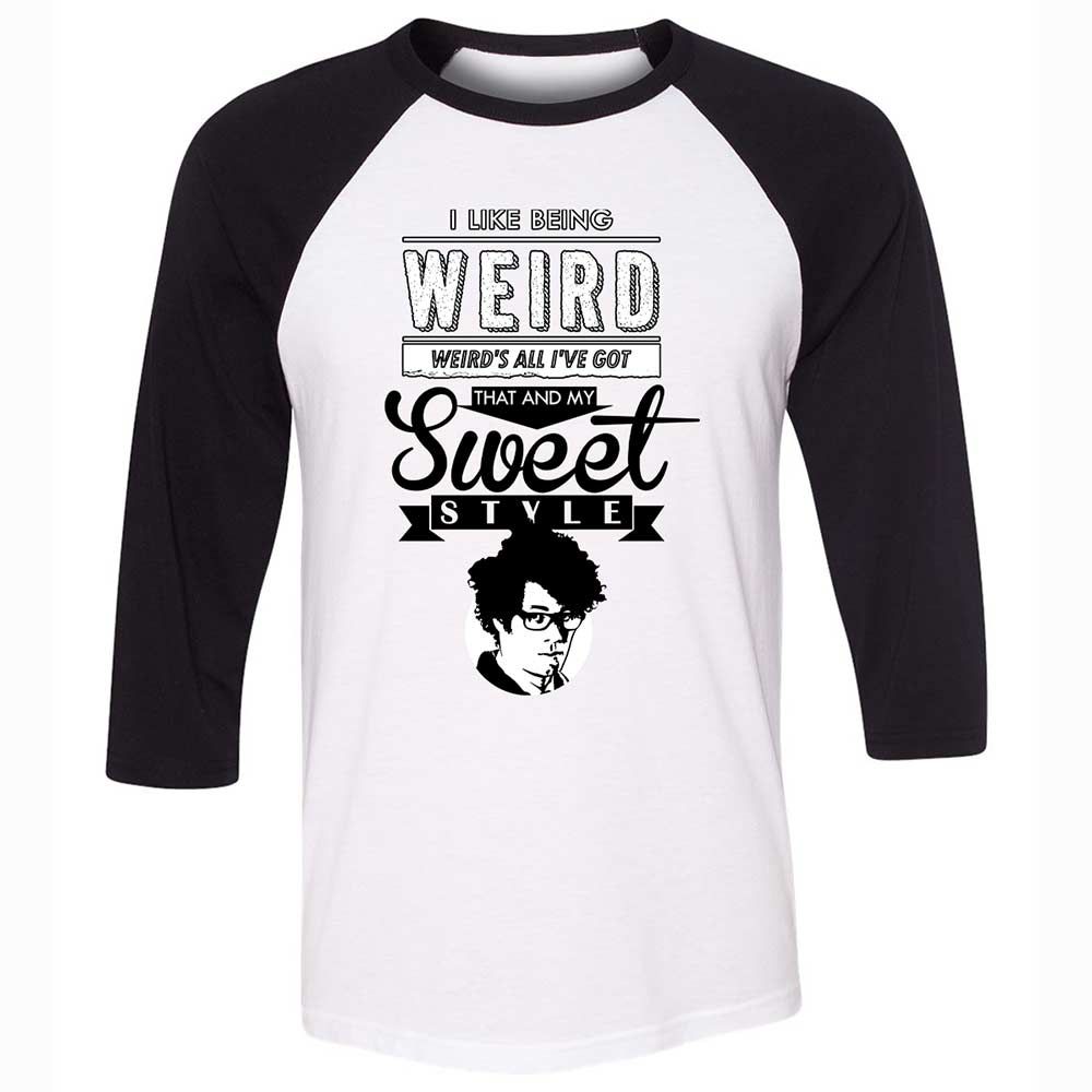 Unisex 3/4 Baseball Tee - 768KNKHN - White/Black - 1