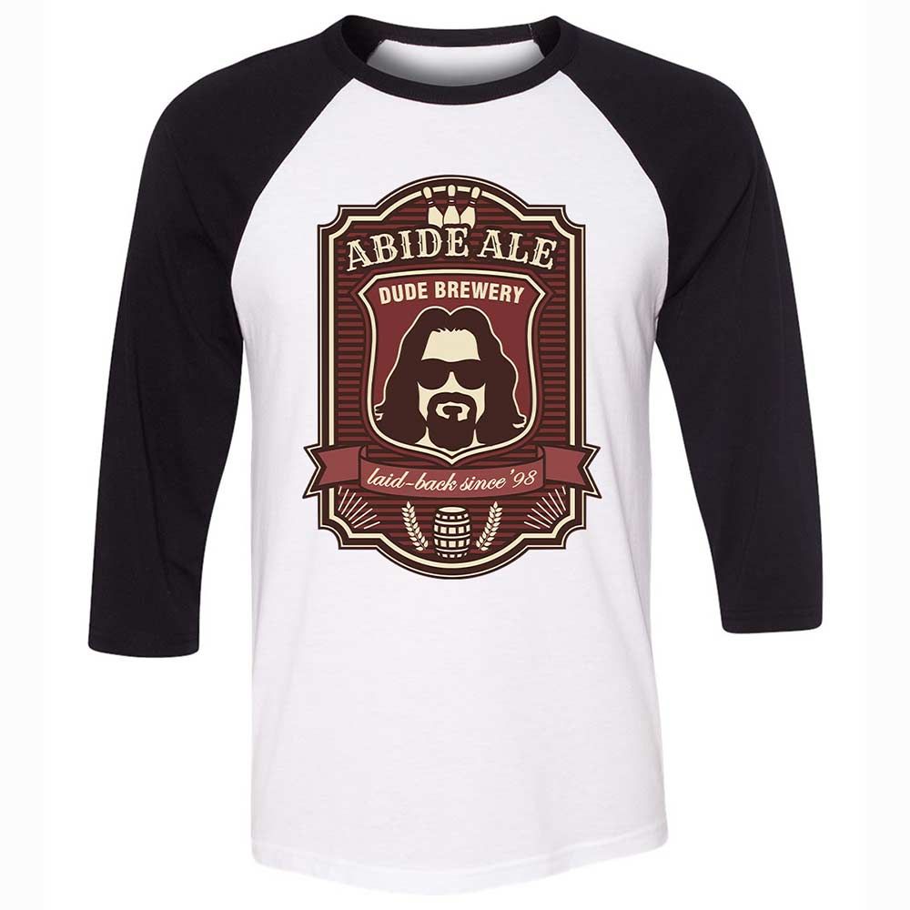 Unisex 3/4 Baseball Tee - P42ZMQ5L - White/Black - 1