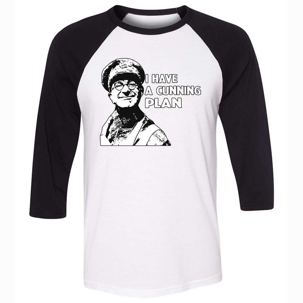 Unisex 3/4 Baseball Tee - 8ZSWFZV7 - White/Black - 1