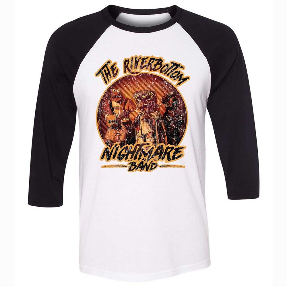 Unisex 3/4 Baseball Tee - LTHAWDD1 - White/Black - 1
