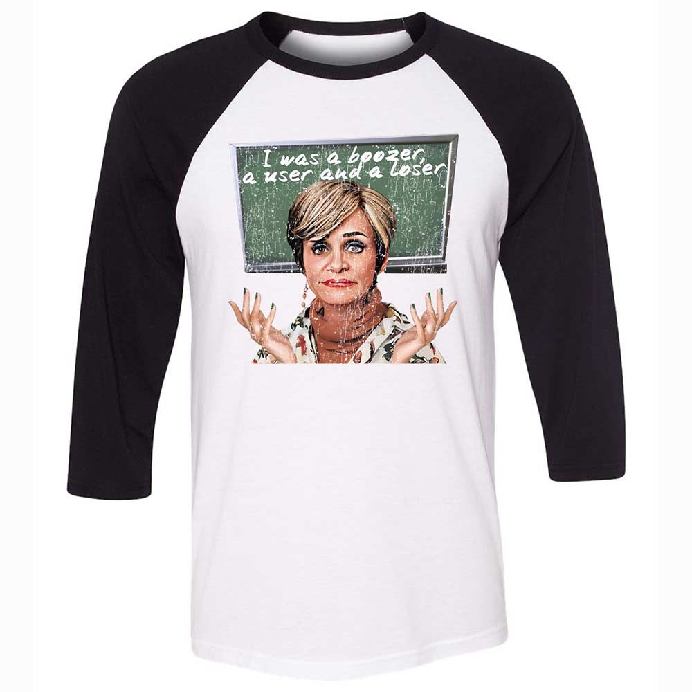 Unisex 3/4 Baseball Tee - X8Y7PK54 - White/Black - 1