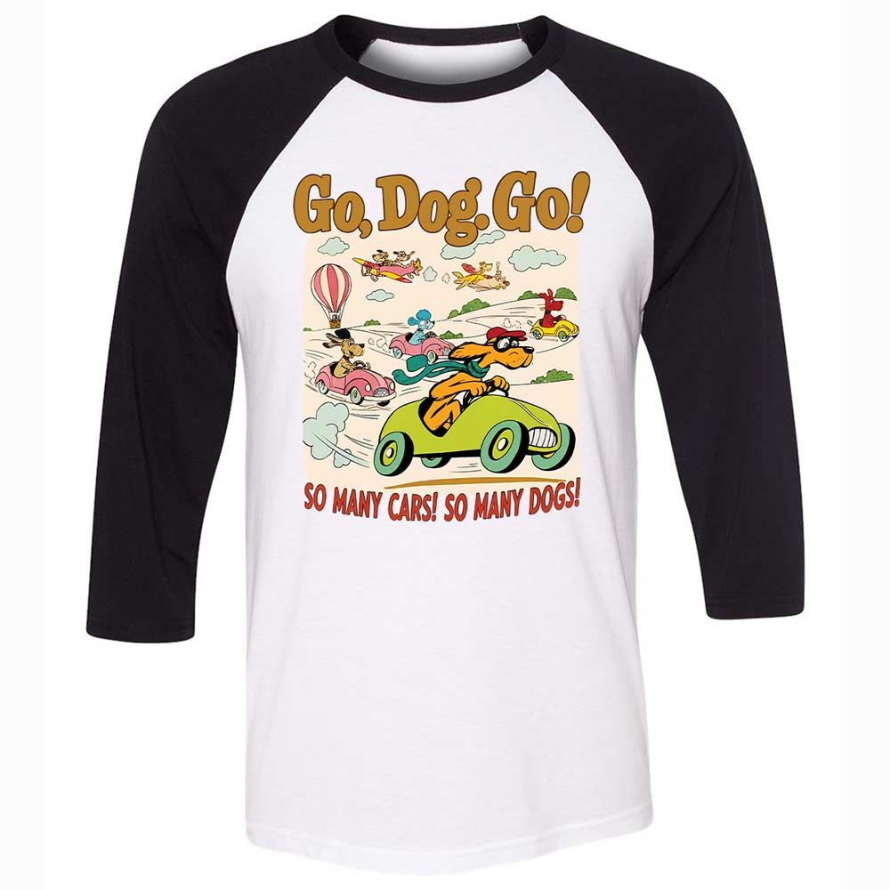 Unisex 3/4 Baseball Tee - FQ62GGSD - White/Black - 1