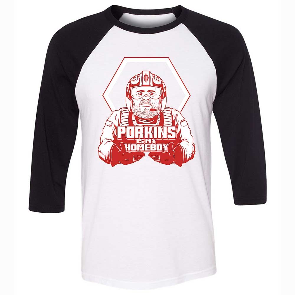 Porkins Is My Homeboy - White/Black - 1