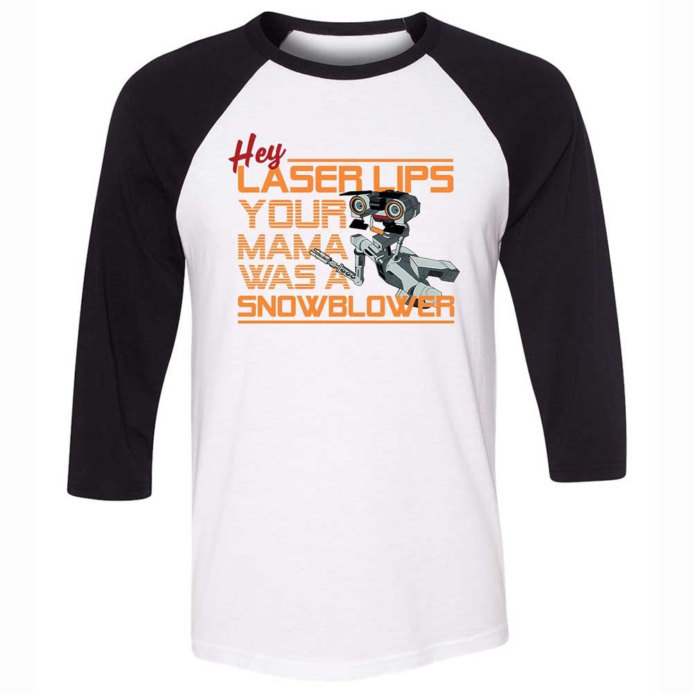 Your Mama was a Snowblower - White/Black - 1
