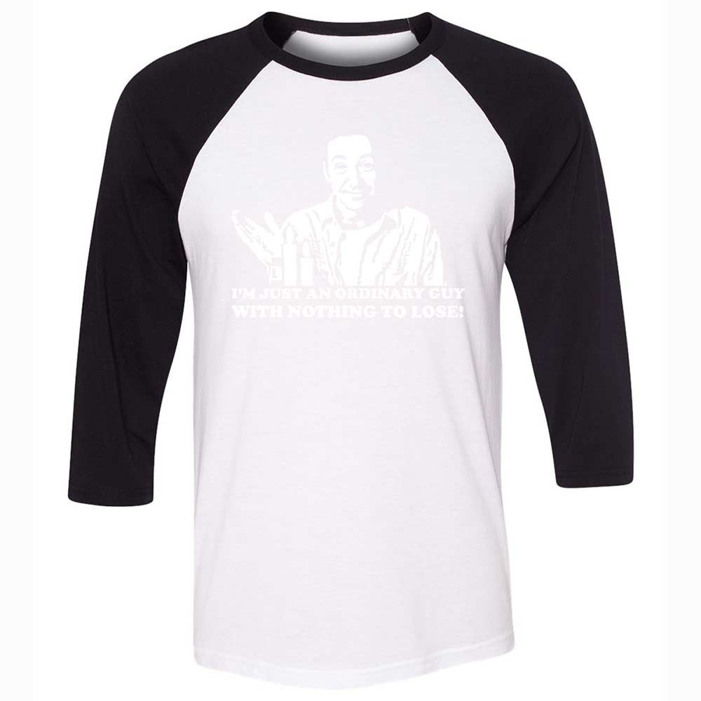 Unisex 3/4 Baseball Tee - DV3VQNZ7 - White/Black - 1