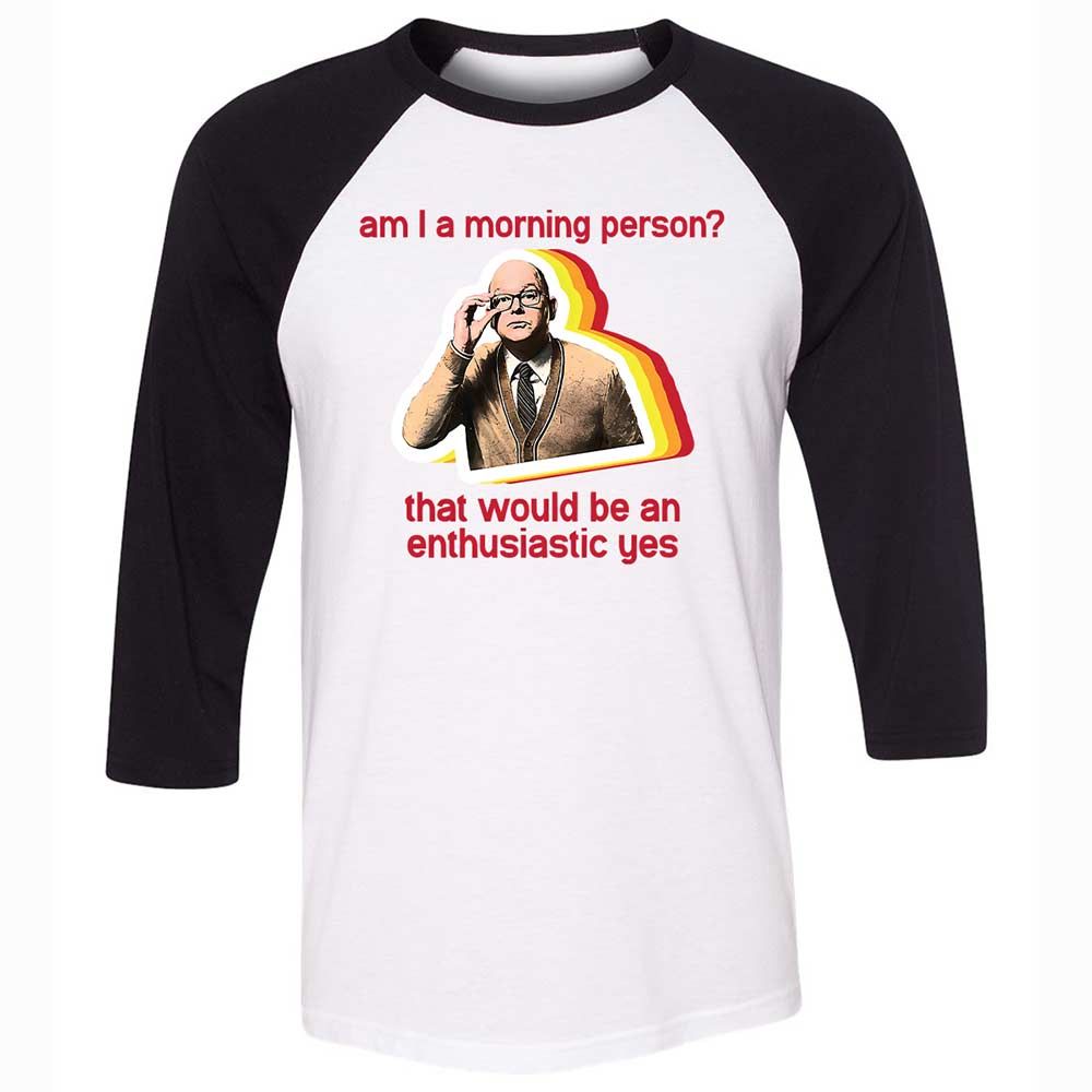 Unisex 3/4 Baseball Tee - N9TB6U2W - White/Black - 1
