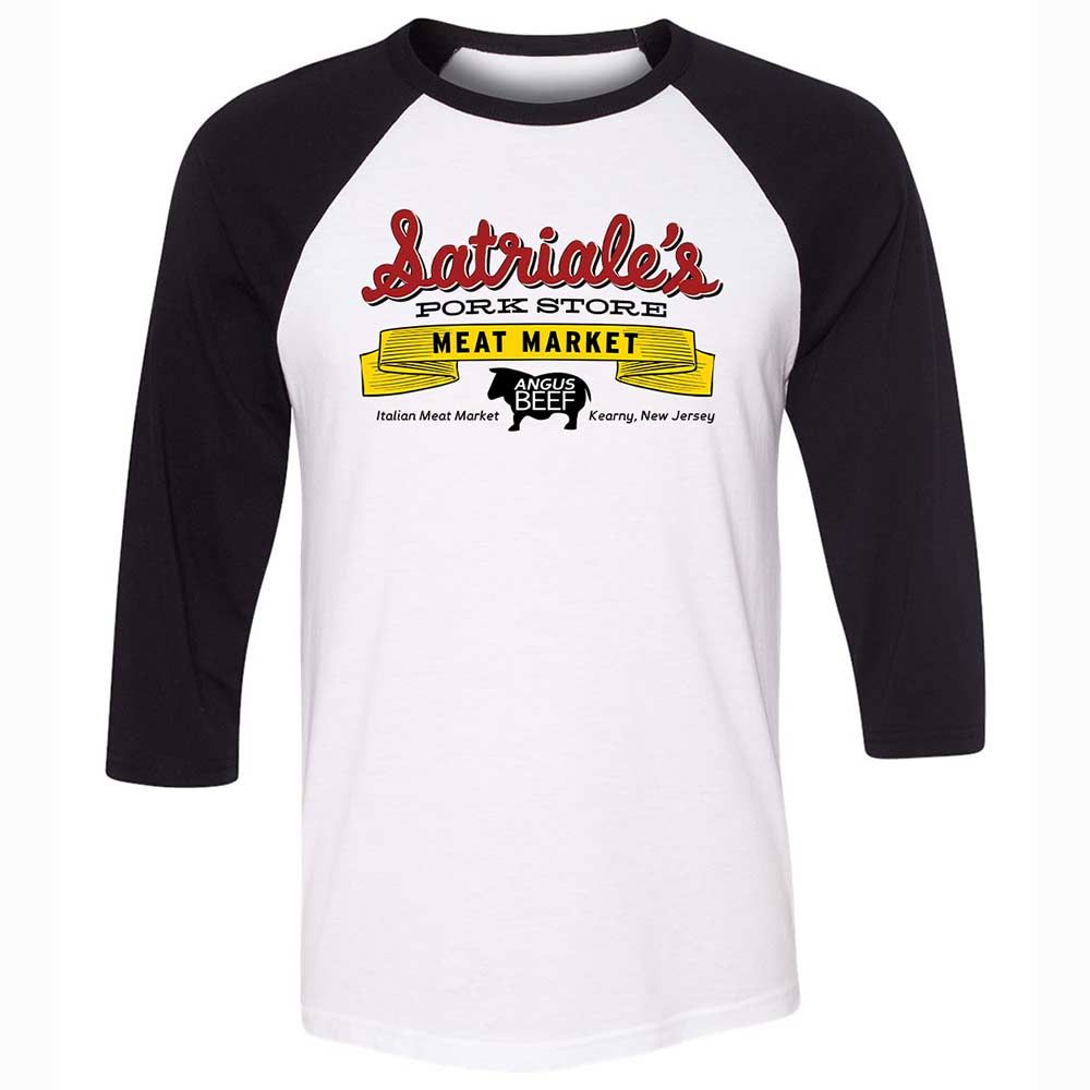 Unisex 3/4 Baseball Tee - R6UP8666 - White/Black - 1