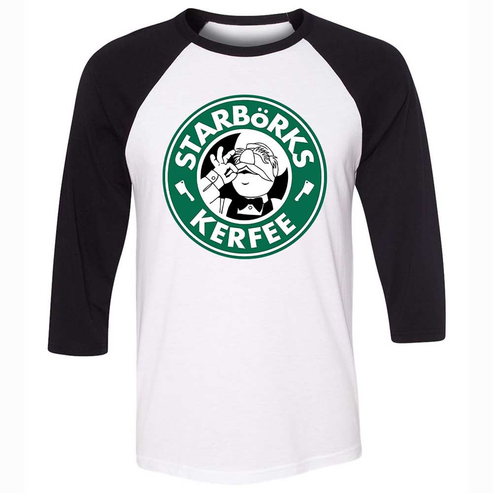 Unisex 3/4 Baseball Tee - DLQ1VRLW - White/Black - 1
