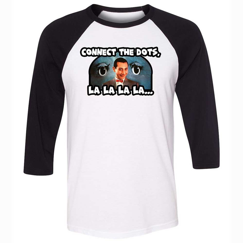 Unisex 3/4 Baseball Tee - L6859H1L - White/Black - 1