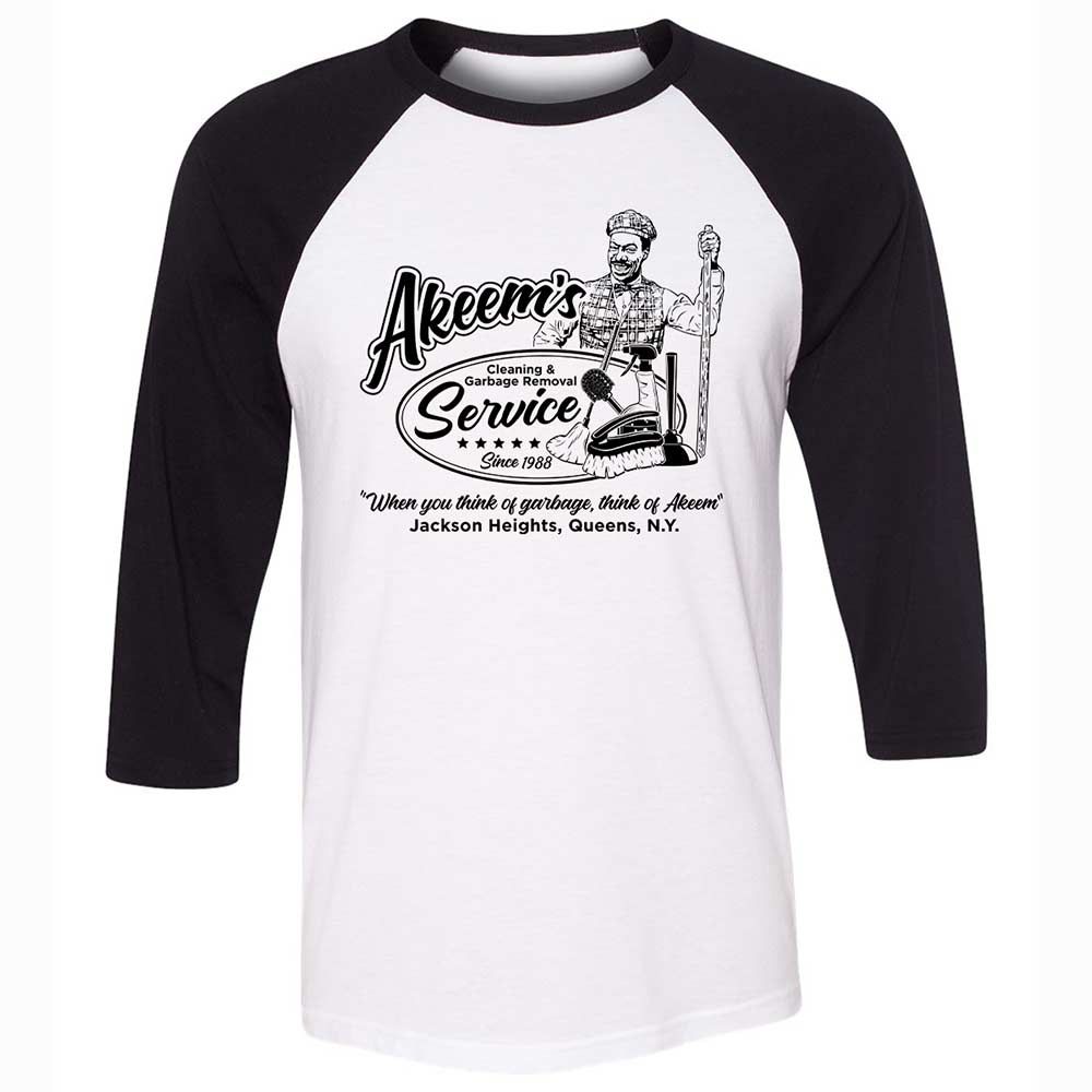 Unisex 3/4 Baseball Tee - 9KUZ4YYK - White/Black - 1