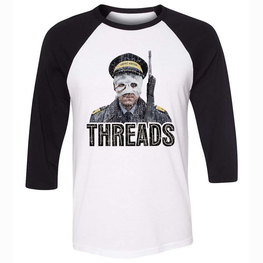 Unisex 3/4 Baseball Tee - M5NMAZC7 - White/Black - 1