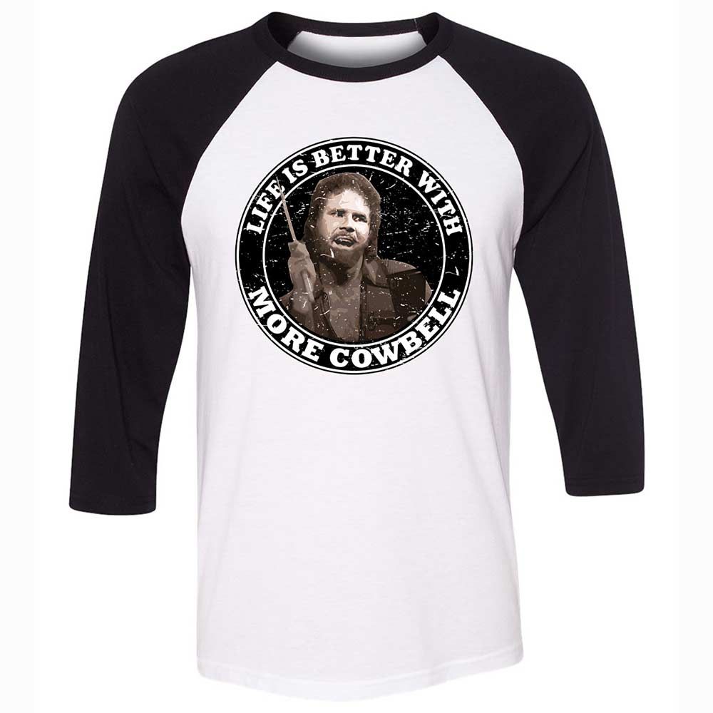 Unisex 3/4 Baseball Tee - WVSY4ZZ3 - White/Black - 1