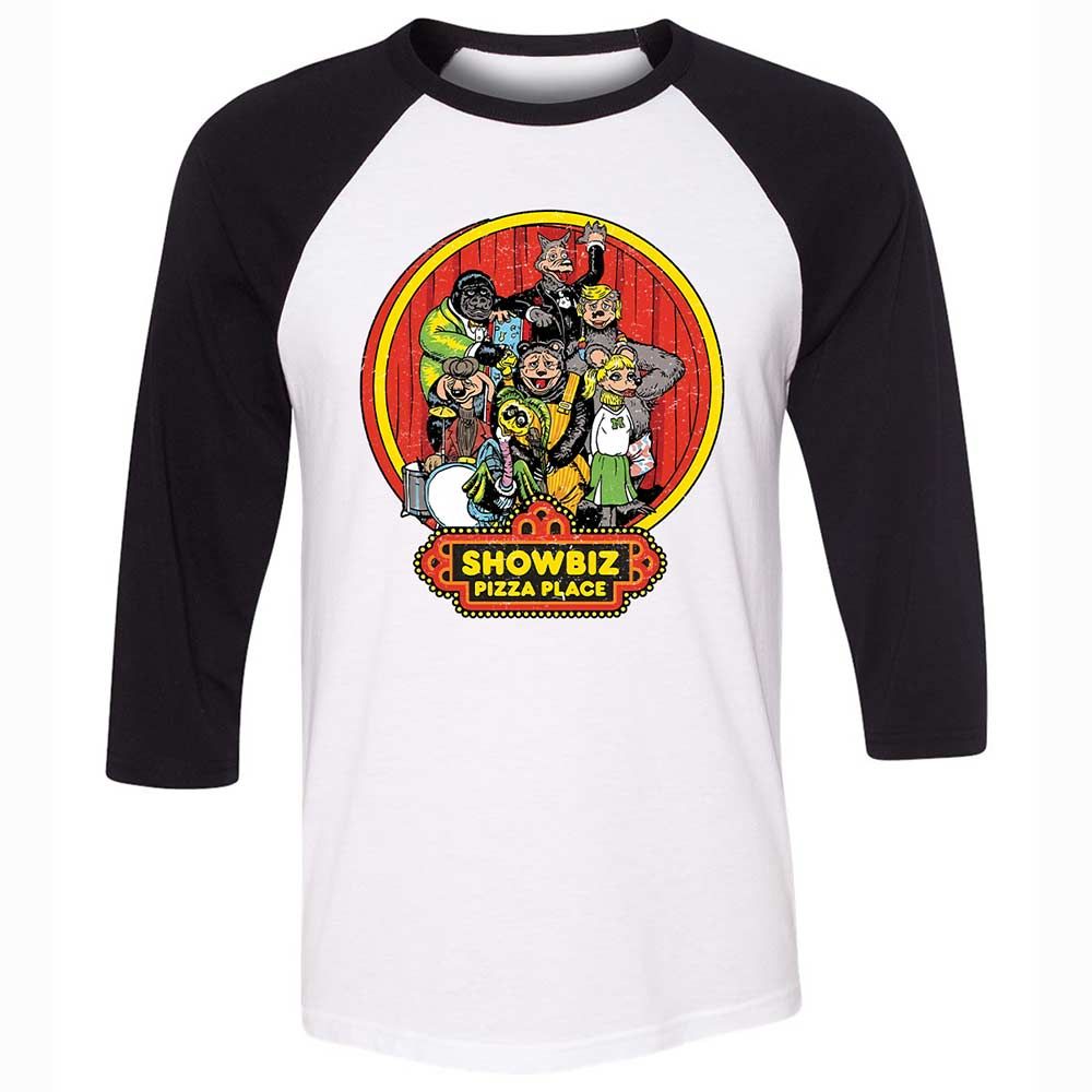 Unisex 3/4 Baseball Tee - PADYK5AG - White/Black - 1