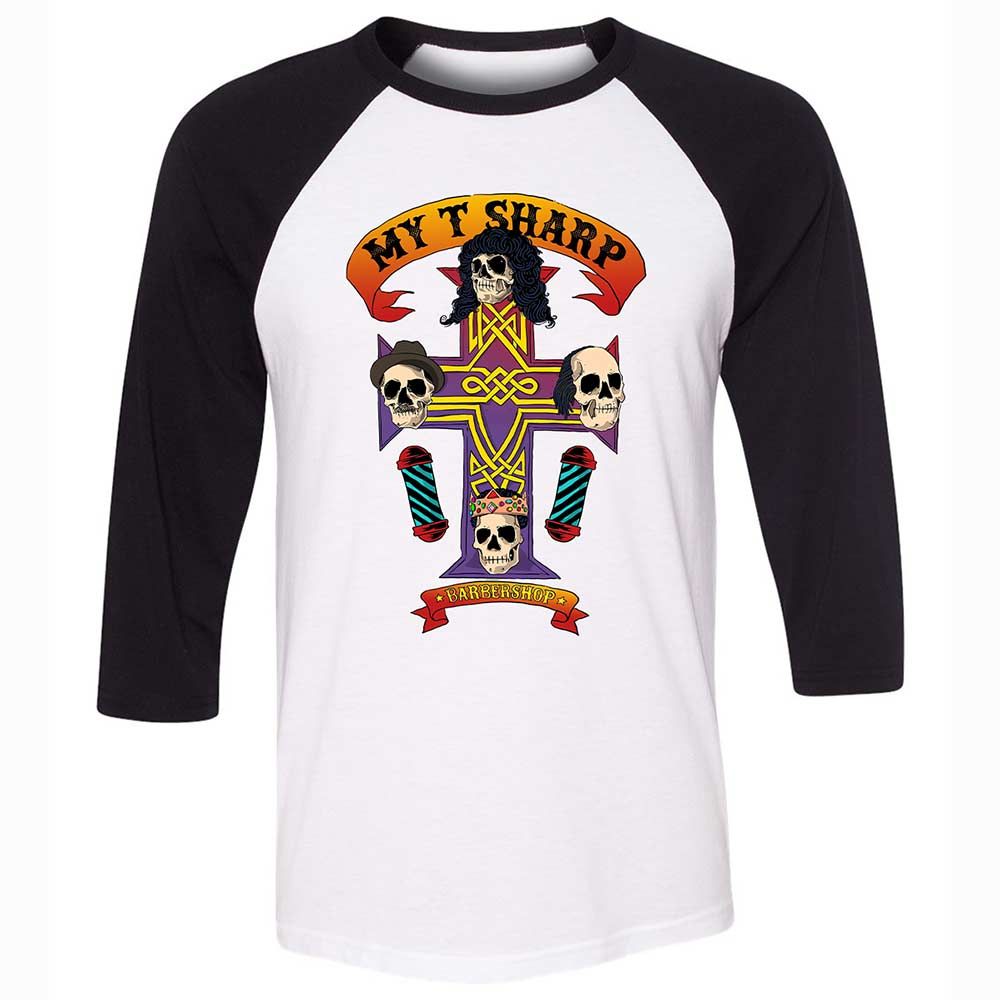 My-T-Sharp Barbershop - White/Black - 1