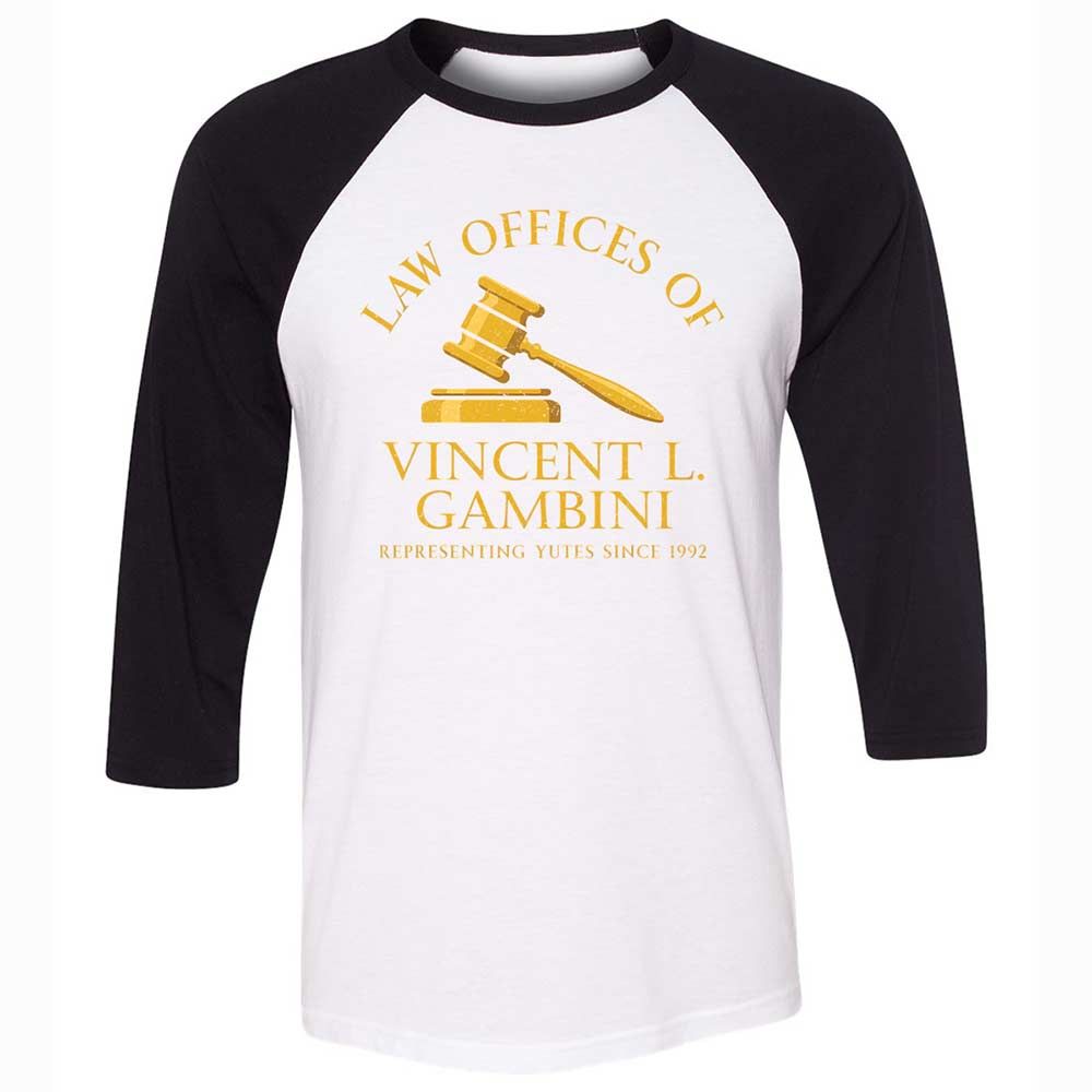 Unisex 3/4 Baseball Tee - KKH6J5LP - White/Black - 1