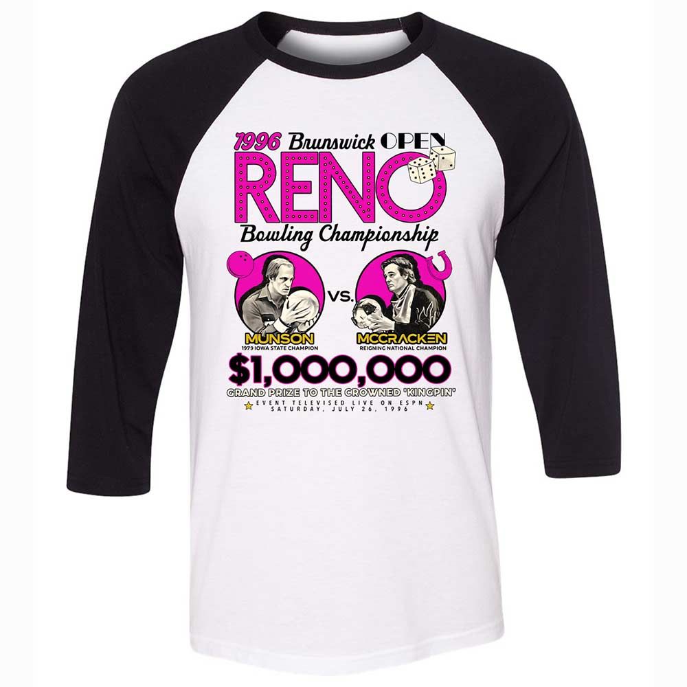 Unisex 3/4 Baseball Tee - Z3FS9VVB - White/Black - 1