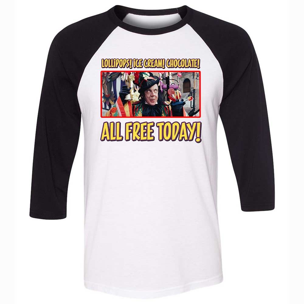 Unisex 3/4 Baseball Tee - QZGTZ782 - White/Black - 1