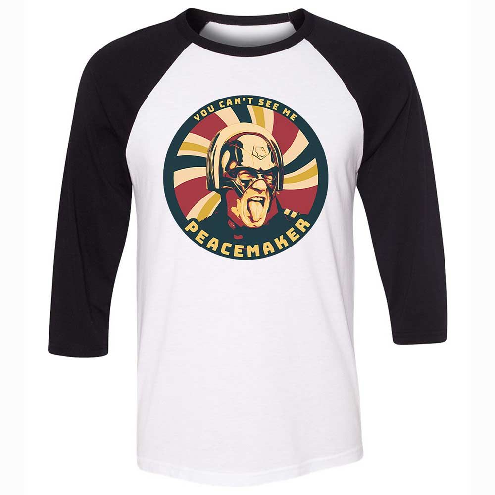 Unisex 3/4 Baseball Tee - X81EBWEV - White/Black - 1