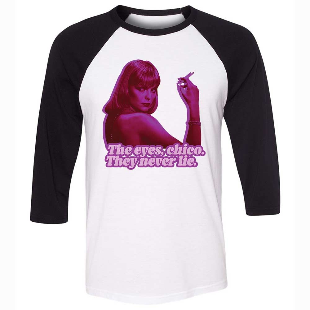 Unisex 3/4 Baseball Tee - JRCFE2FH - White/Black - 1
