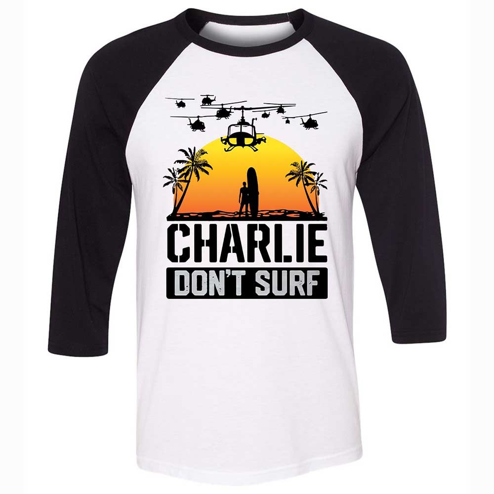 Unisex 3/4 Baseball Tee - NMUNPNTJ - White/Black - 1