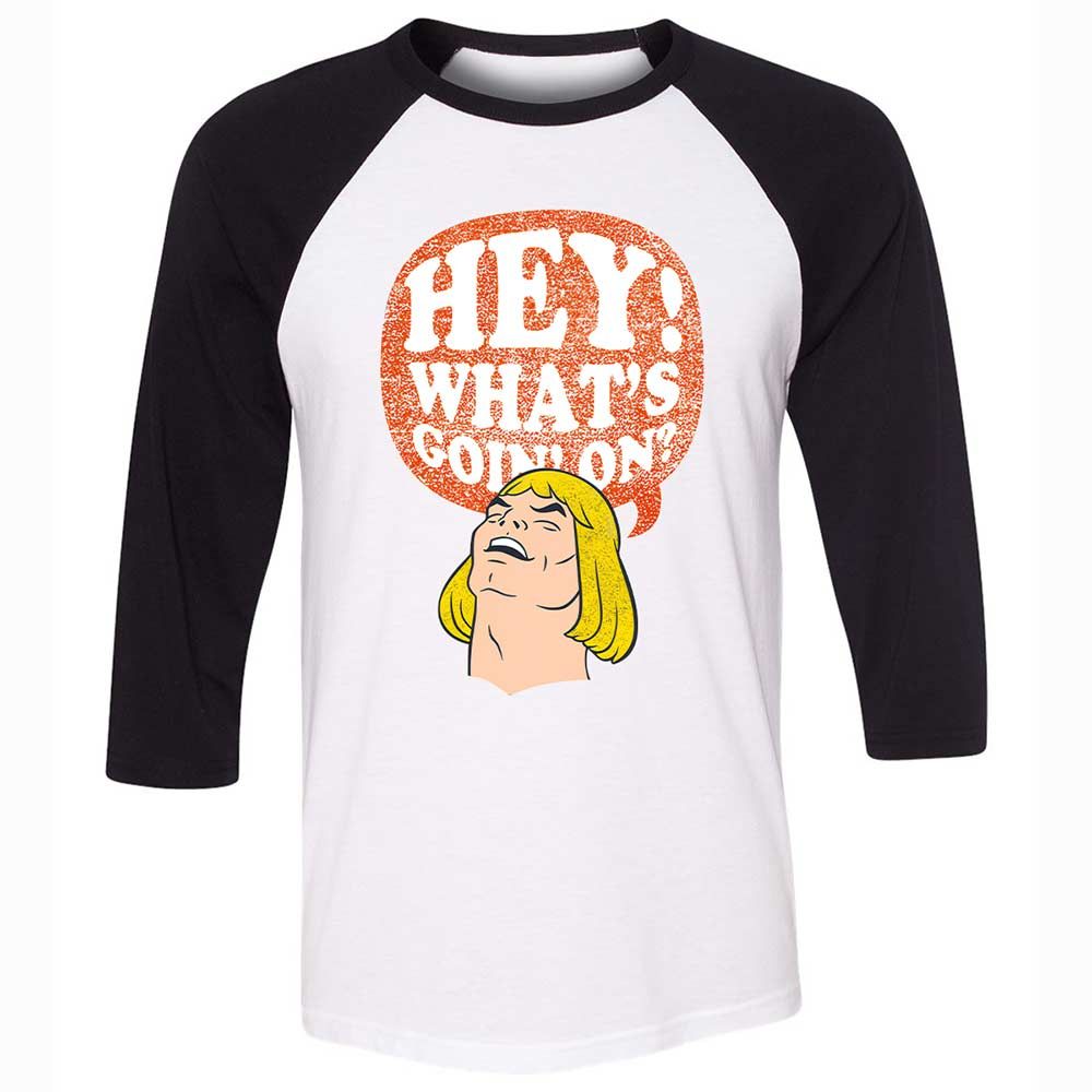 Unisex 3/4 Baseball Tee - QK6ZXC3W - White/Black - 1