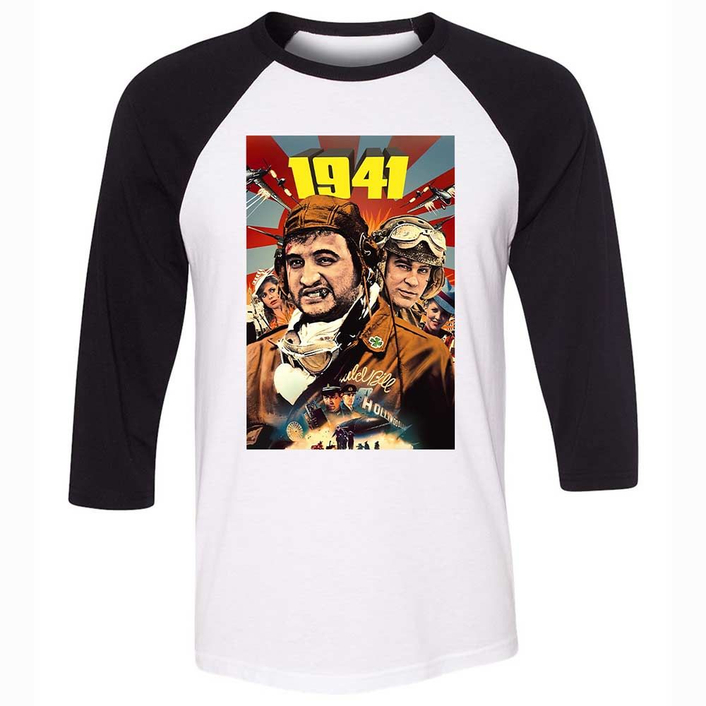 Unisex 3/4 Baseball Tee - 1KP7VQMJ - White/Black - 1