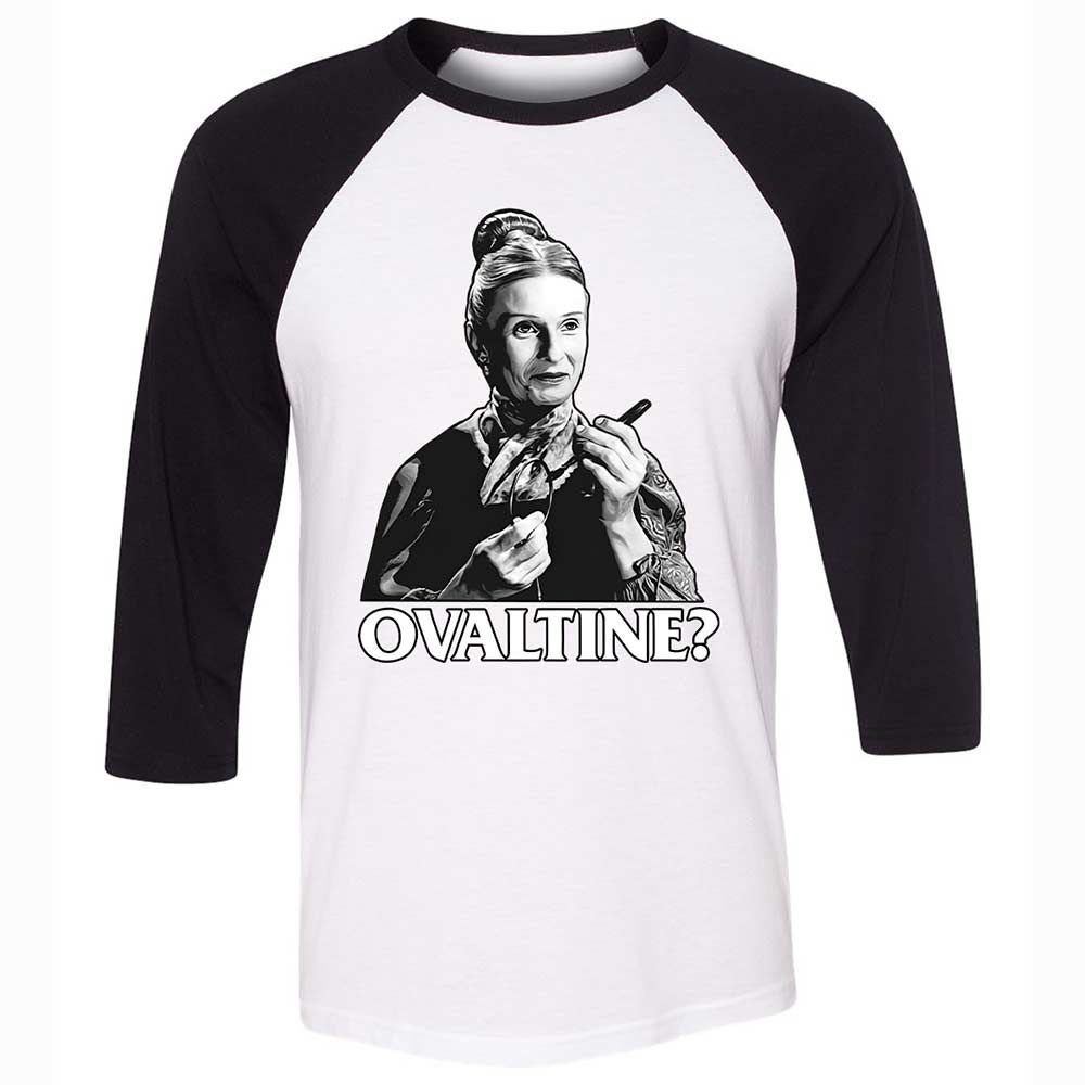 Unisex 3/4 Baseball Tee - QF8ZS3HB - White/Black - 1