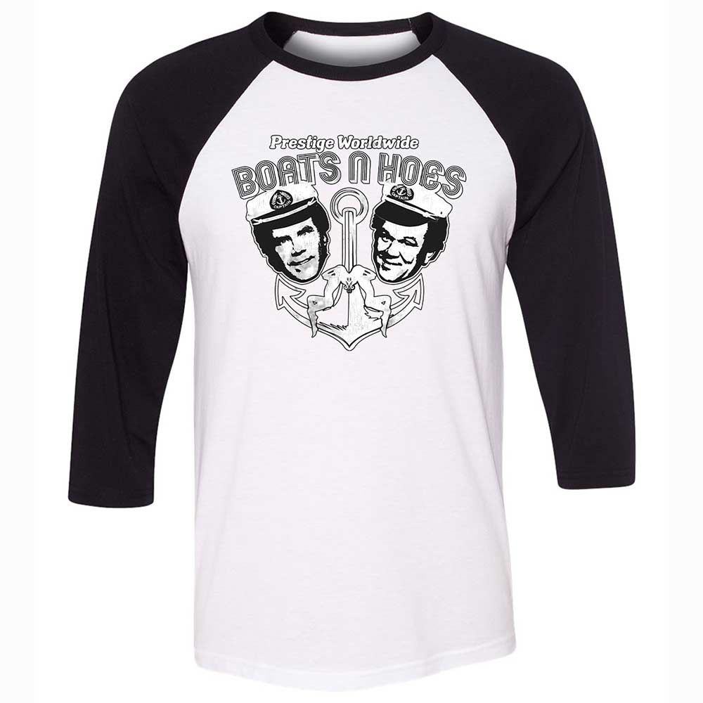 Unisex 3/4 Baseball Tee - 9EJ53JFL - White/Black - 1