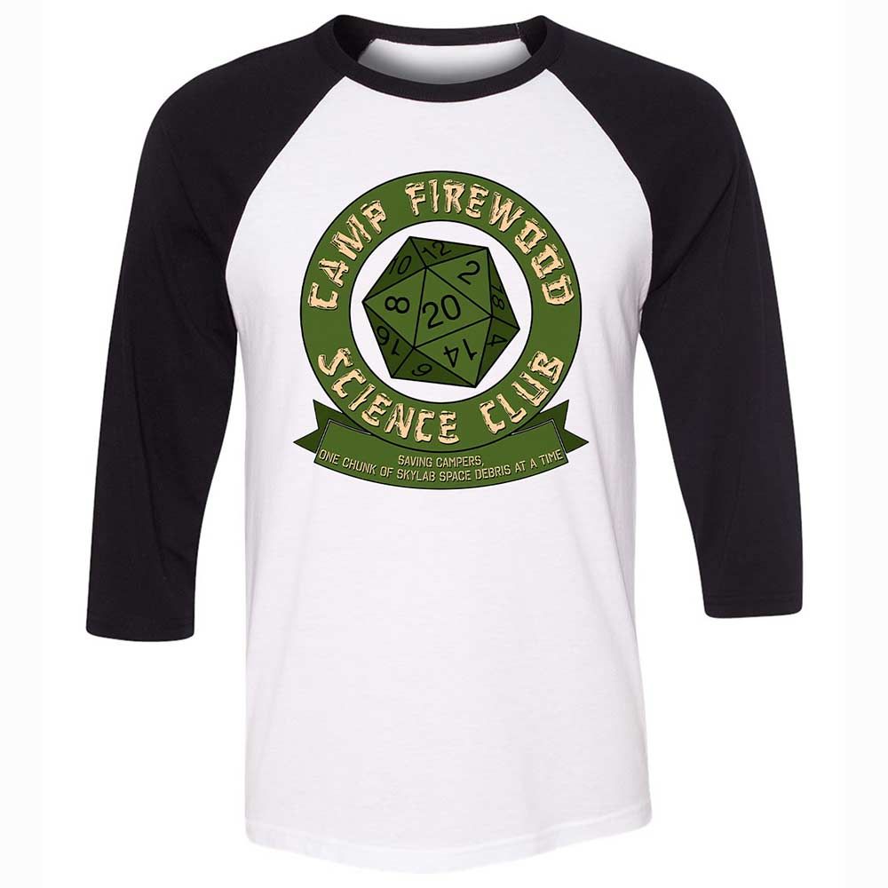 Camp Firewood Science Club - White/Black - 1