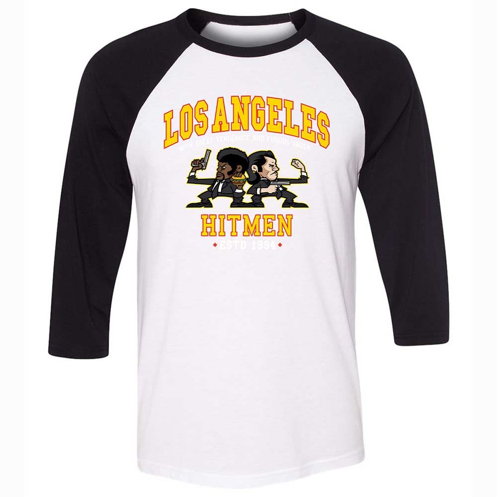 Unisex 3/4 Baseball Tee - ASYTH1AX - White/Black - 1