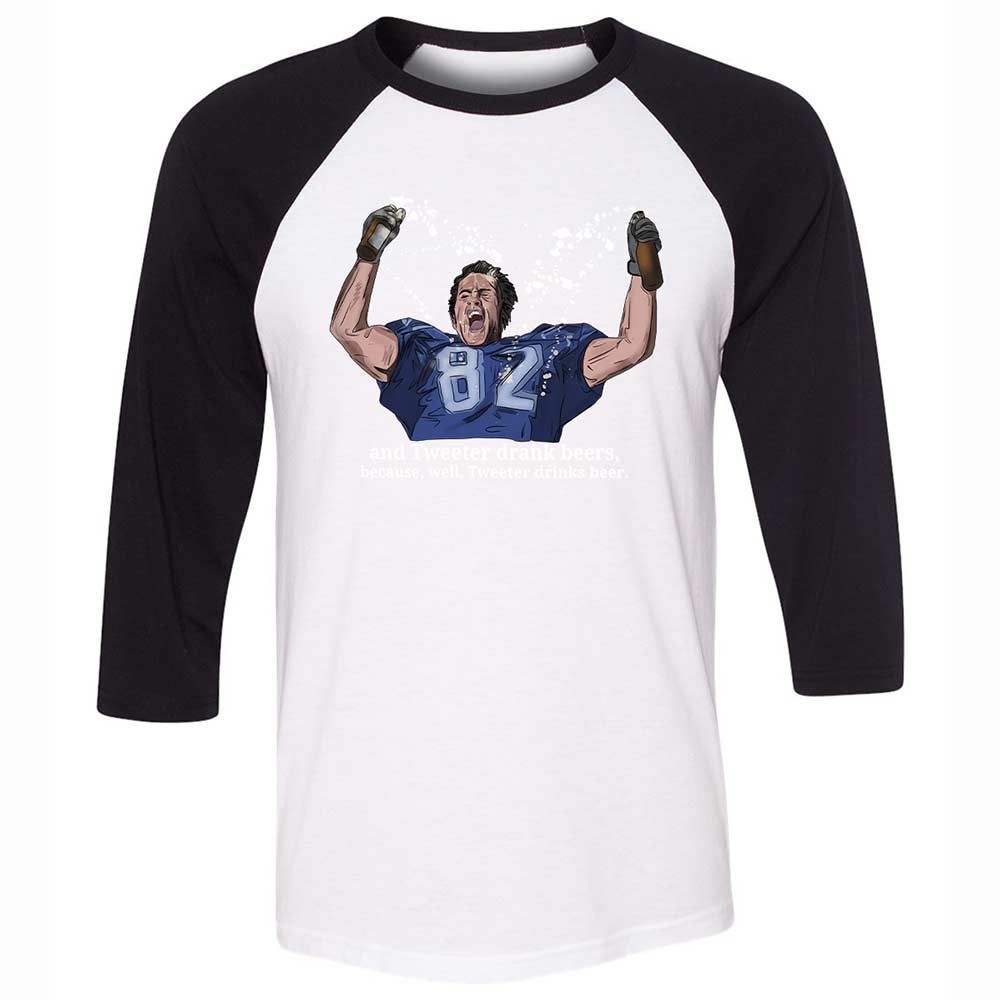 Unisex 3/4 Baseball Tee - 9LGMM1S7 - White/Black - 1