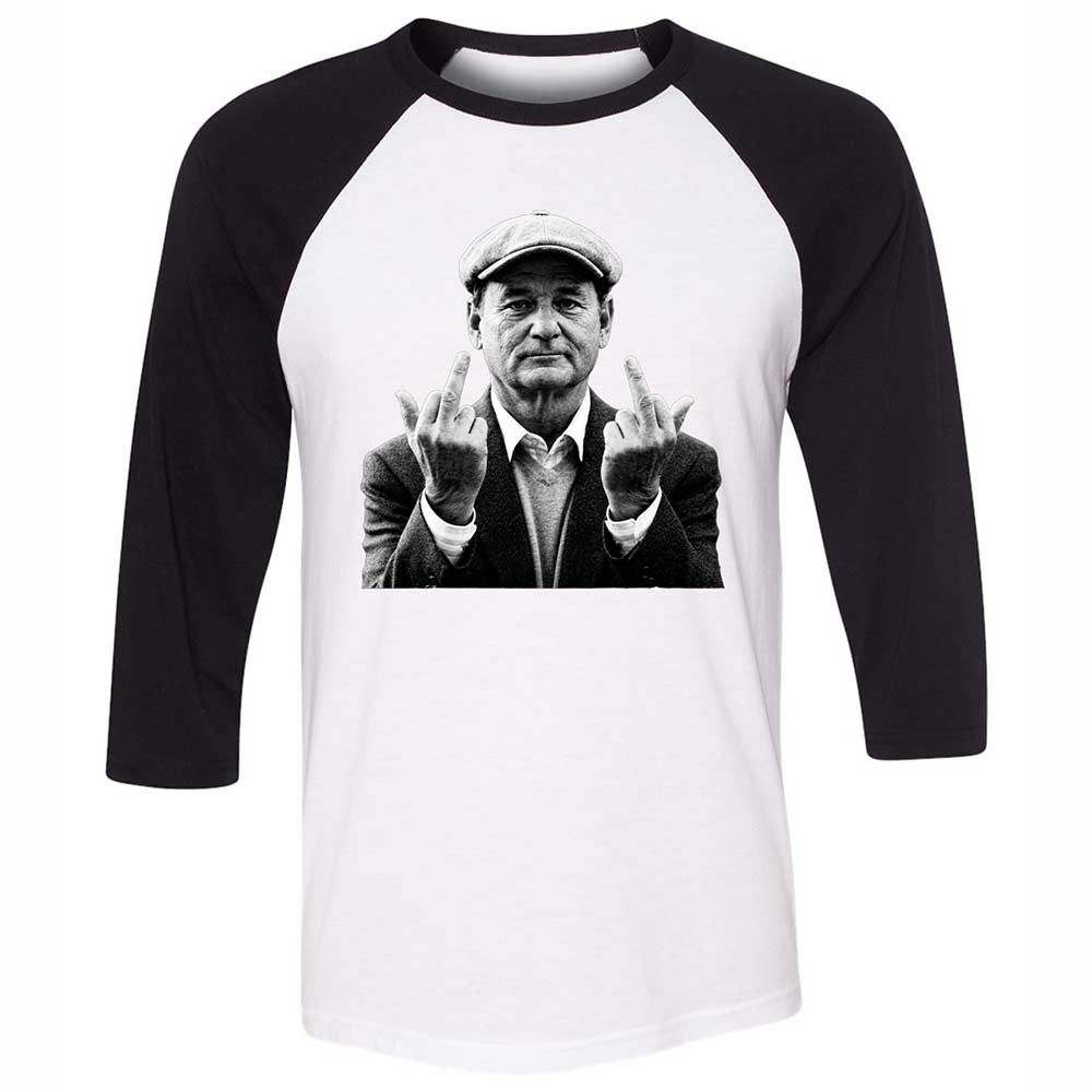 Bill Murray Middle Finger - White/Black - 1