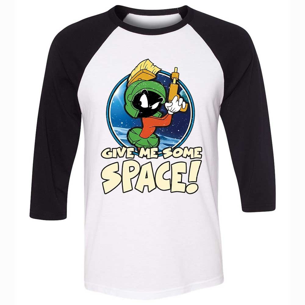 Unisex 3/4 Baseball Tee - NPRTPTSP - White/Black - 1