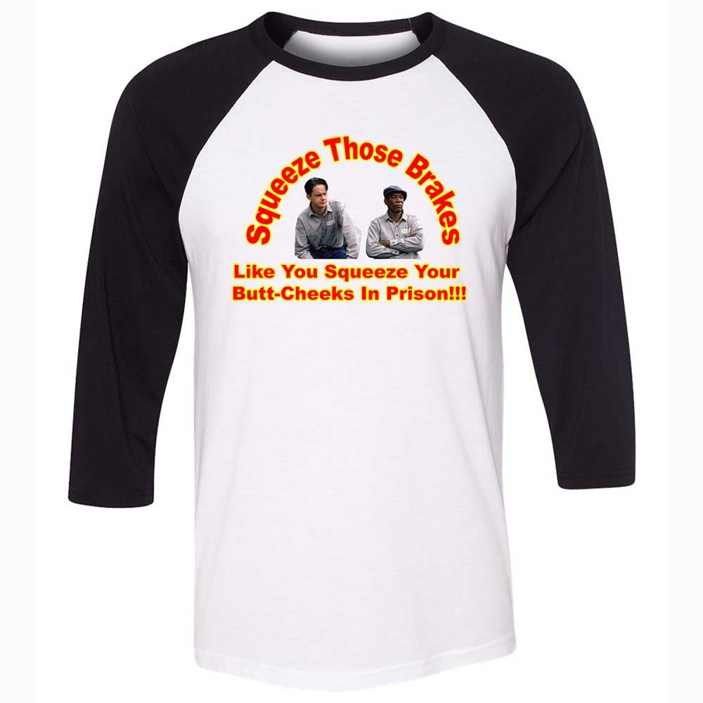 Unisex 3/4 Baseball Tee - L51KWDWG - White/Black - 1