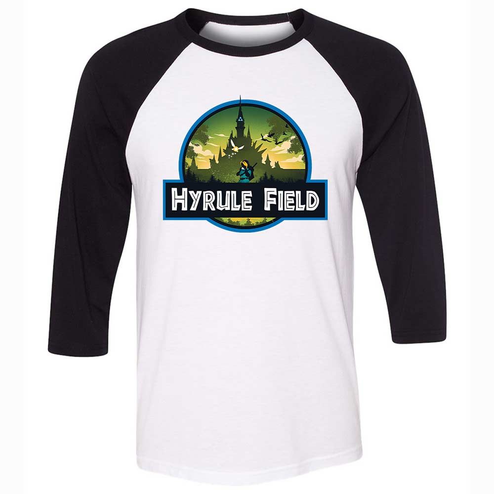 Unisex 3/4 Baseball Tee - 3ECFV8G6 - White/Black - 1