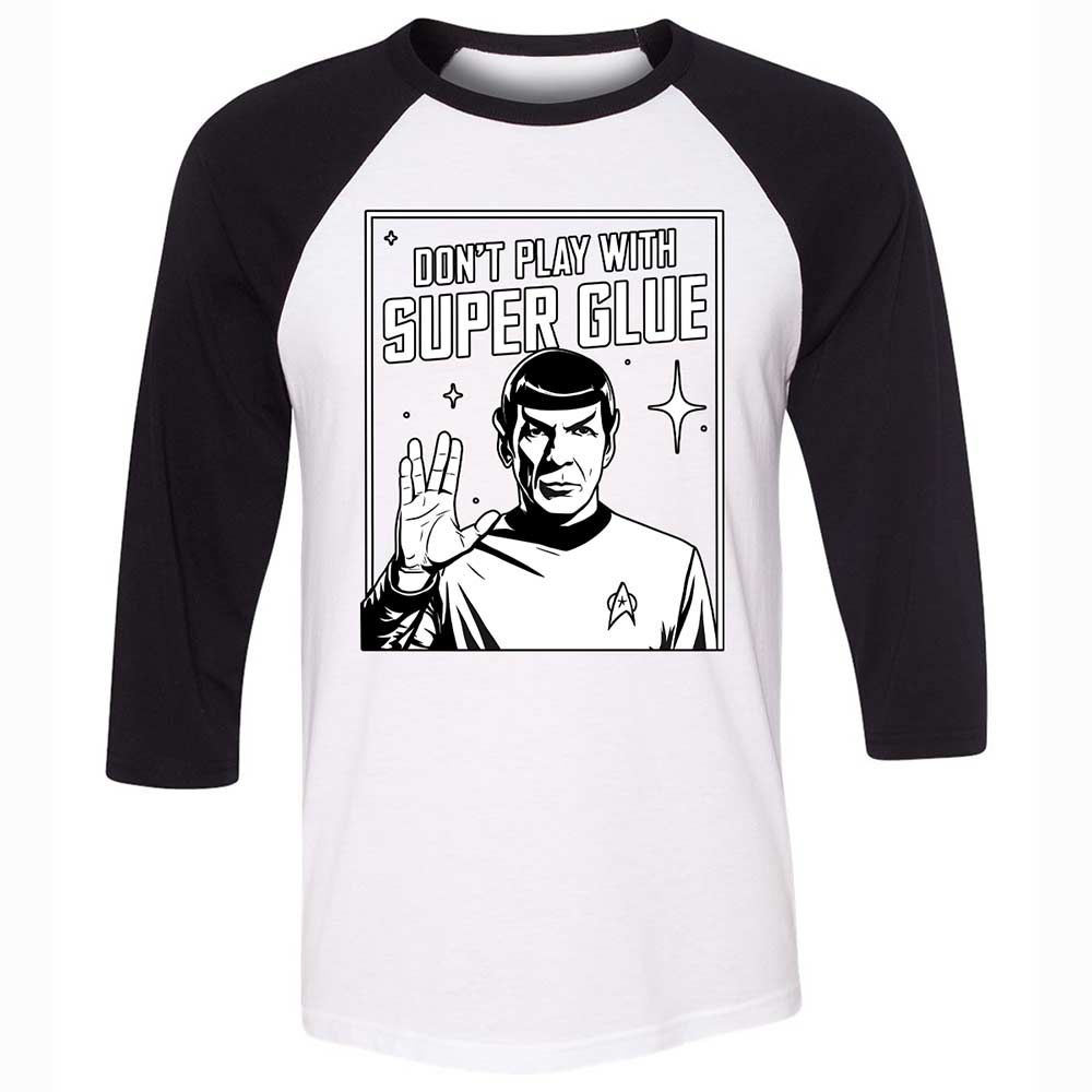 Unisex 3/4 Baseball Tee - BQHC8QQZ - White/Black - 1