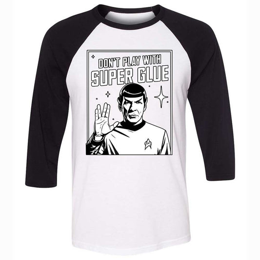 Unisex 3/4 Baseball Tee - BQHC8QQZ - White/Black - 1