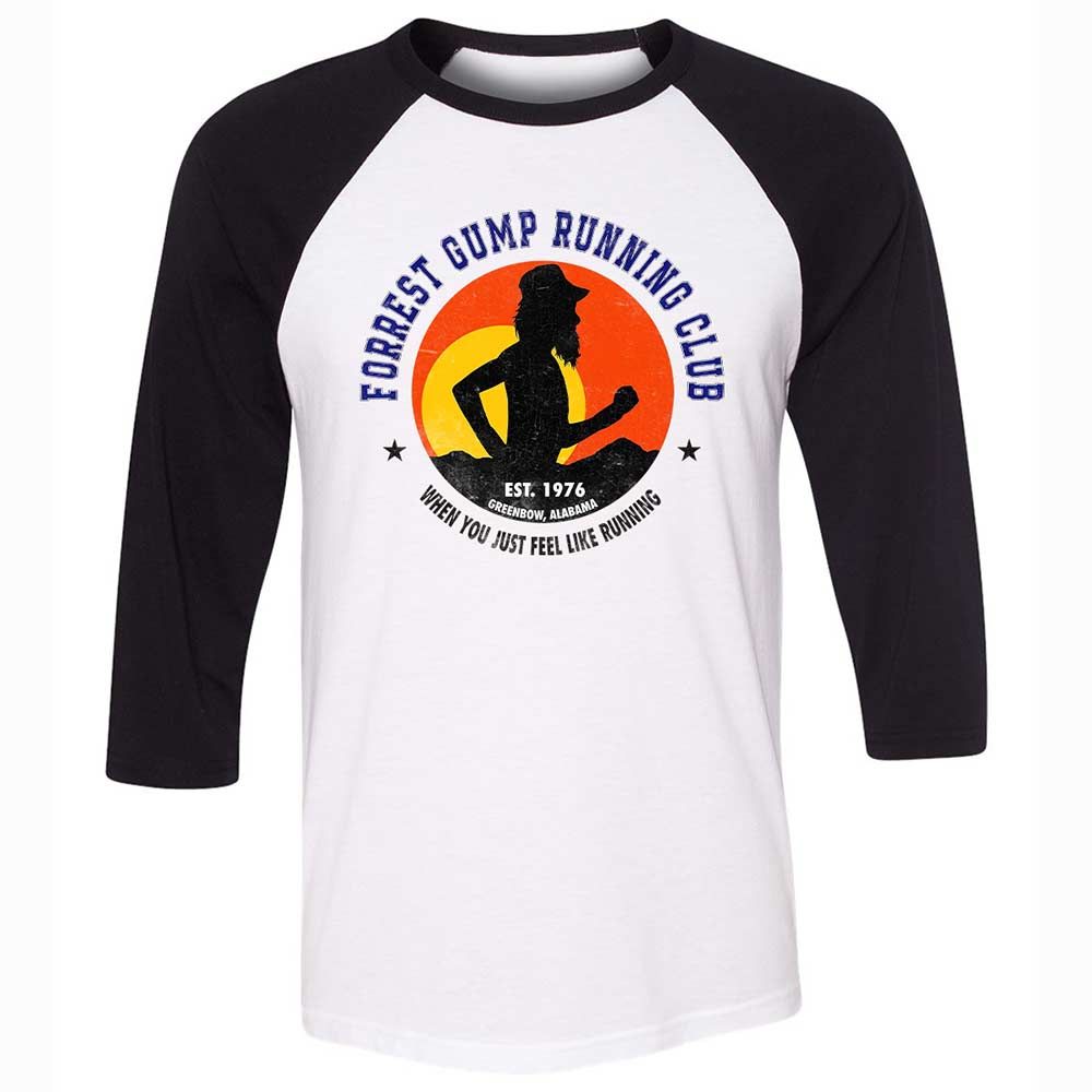 Unisex 3/4 Baseball Tee - CY6YQM13 - White/Black - 1
