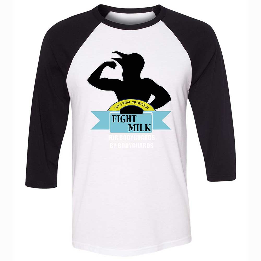 Unisex 3/4 Baseball Tee - BPUFR4Y1 - White/Black - 1