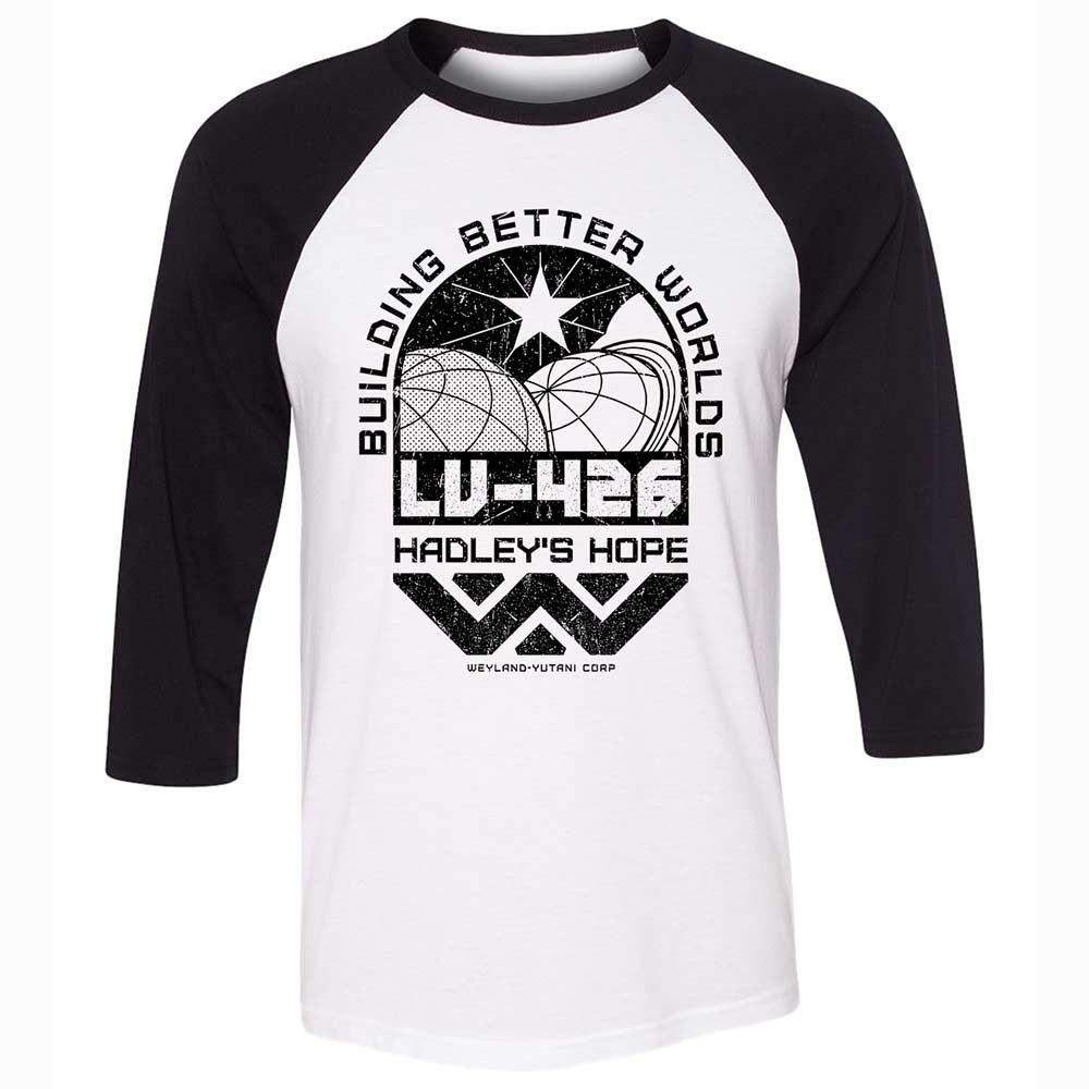 Unisex 3/4 Baseball Tee - QNAEKKTP - White/Black - 1