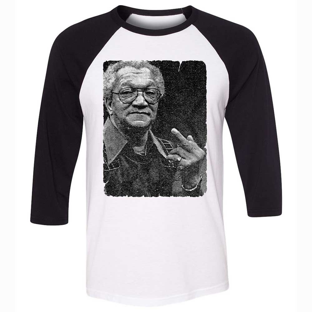 Unisex 3/4 Baseball Tee - DXFUH3DL - White/Black - 1